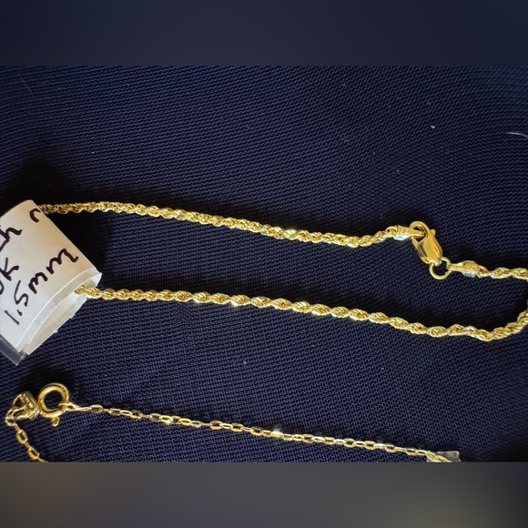 10k 7 inch bracelet real Gold Chain Bracelets new! 150$ each! - Picture 2 of 6